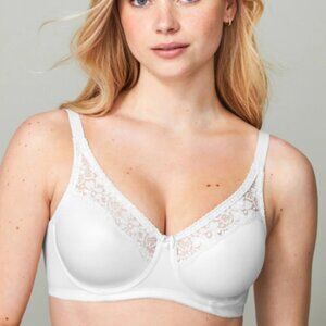 Wonderbra Firm-Support Seamless Cup Underwire Bra W1219 White 36D